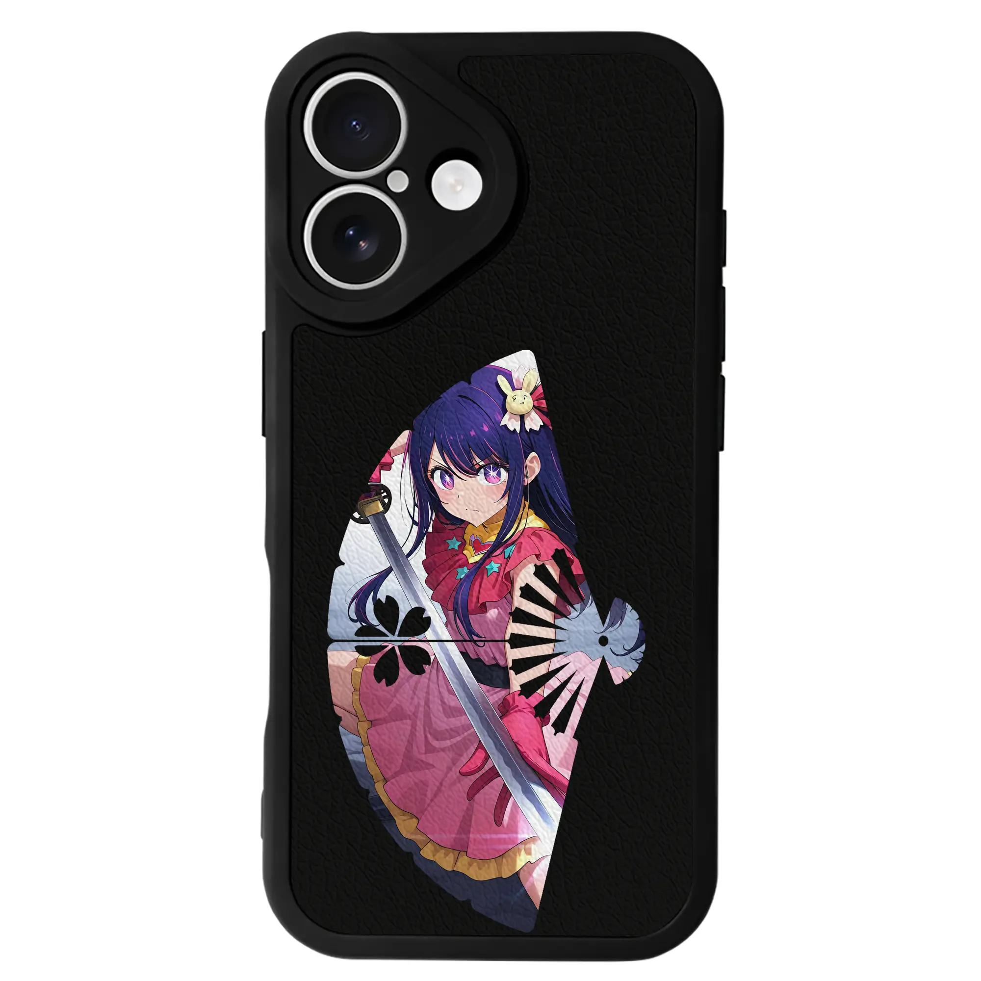 推しの子 グッズ,星野アイ - IPhone 16シリーズ対応 ・ シリコンスマホケース ・ レザー調 ・ 高精度フィット ・ 耐衝撃 ・ ワイヤレス充電対応 ・ 精密カット